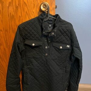 AG Quilted Navy Blue Shirt Jacket